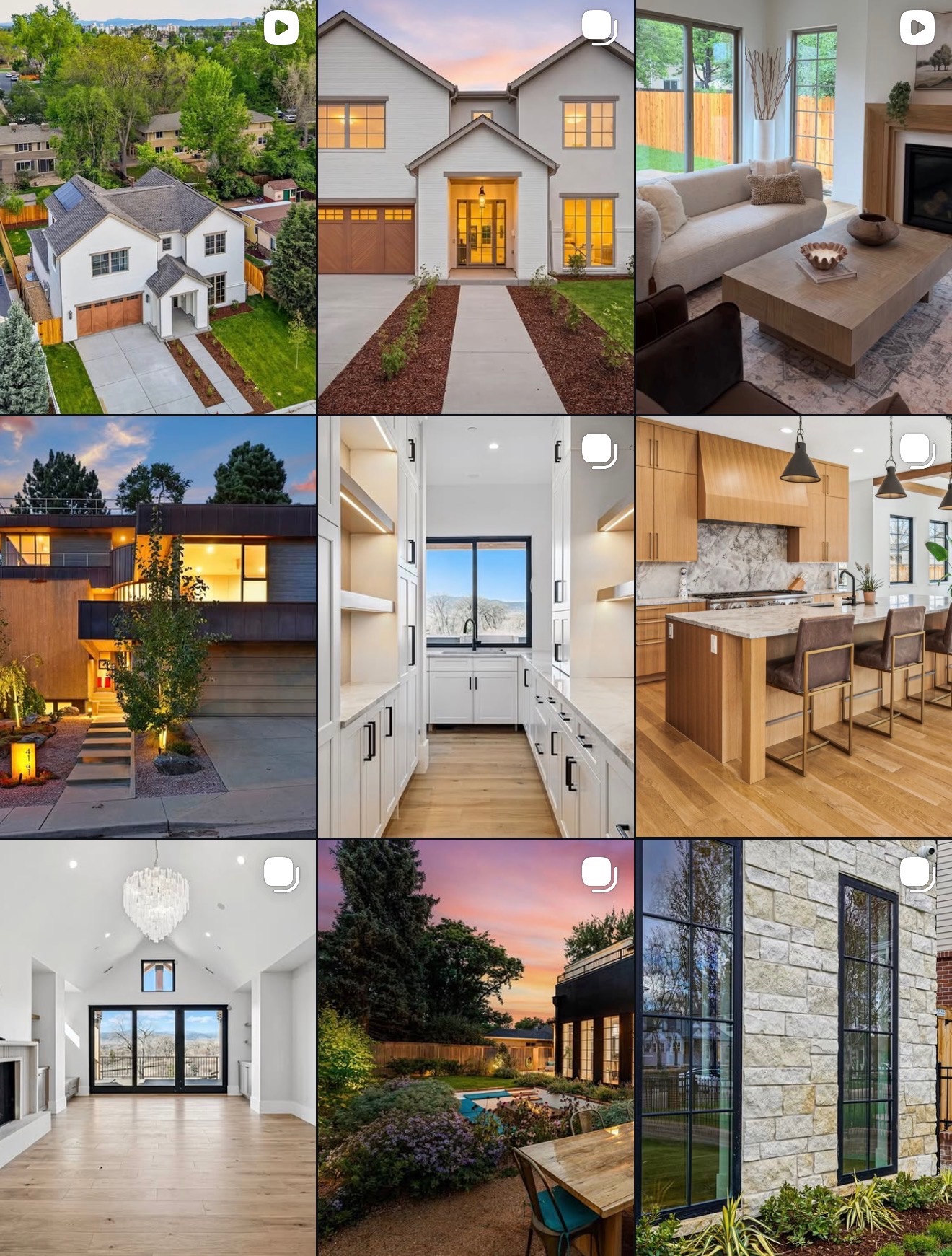 Design-build firm Instagram feed after