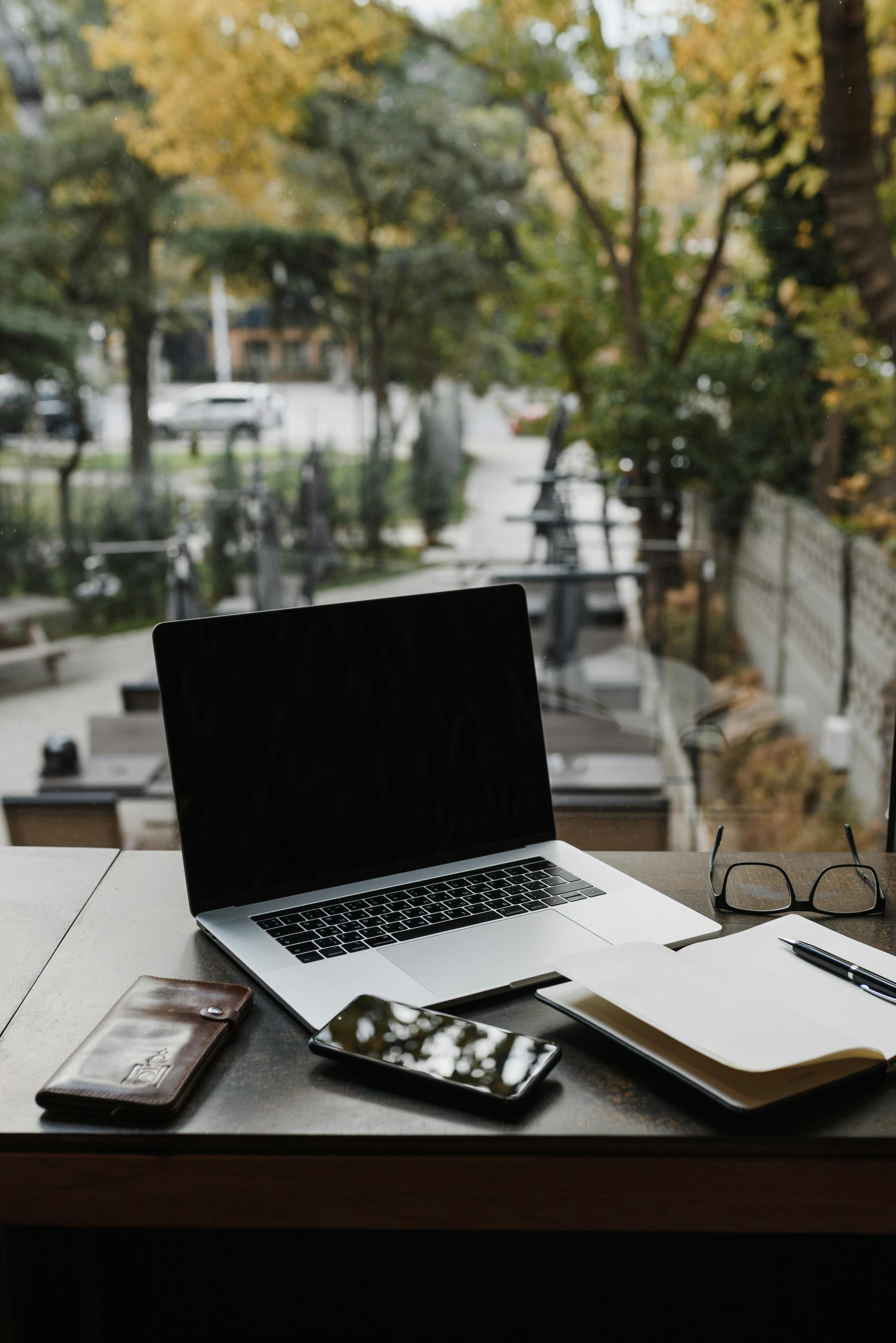 A warm, styled workspace